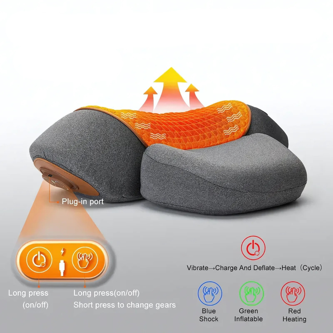 NeckRelief - Heated Cervical Massager Pillow
