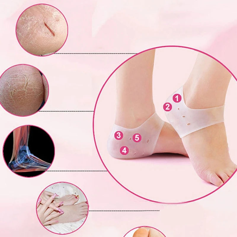 SilkHeel - Moisturizing Gel Heel Socks