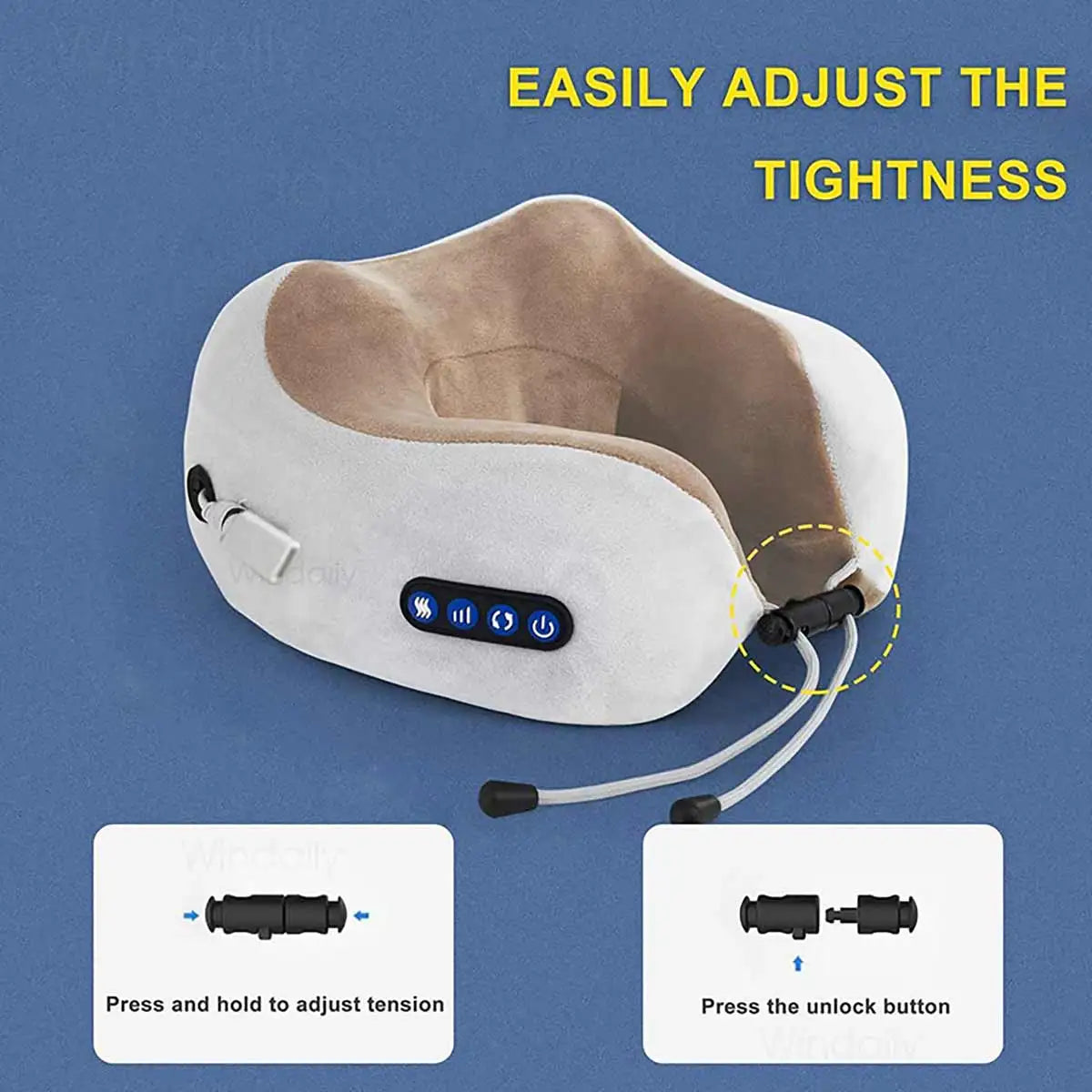 TravelEase - Heated Neck Massager Pillow
