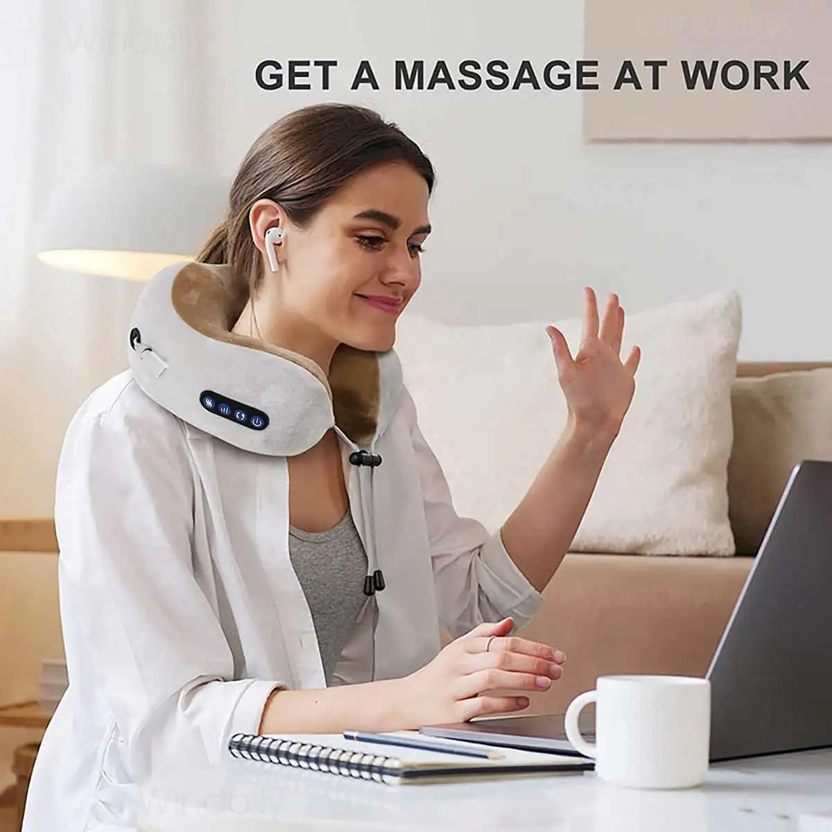 TravelEase - Heated Neck Massager Pillow