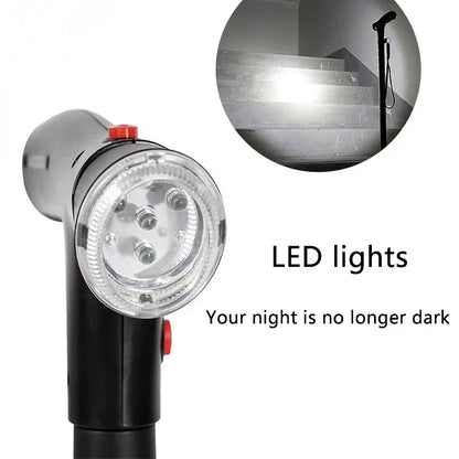 SureStep - Telescopic Folding Cane with LED & Safety Alarm