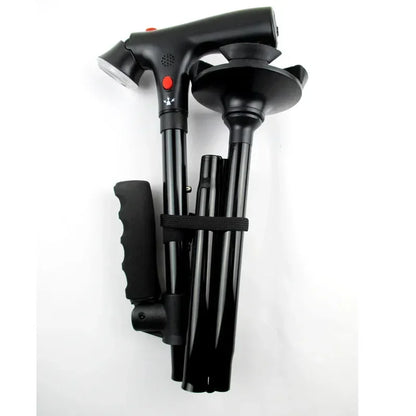 SureStep - Telescopic Folding Cane with LED & Safety Alarm