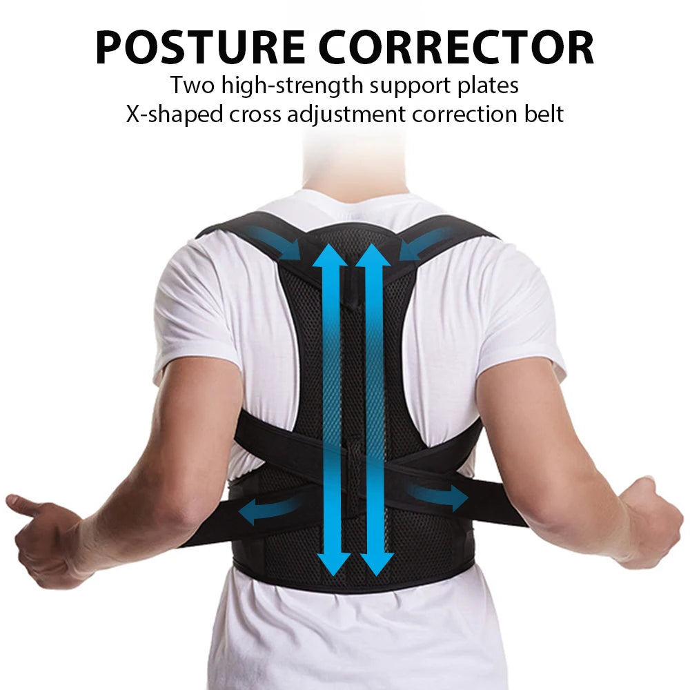 Back Posture Corrector – Adjustable Brace